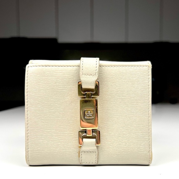 Gucci Handbags - Gucci Jackie Compact Wallet Light Grey